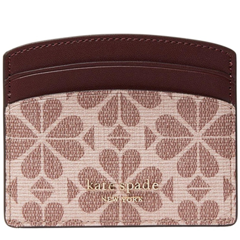 Kate Spade Flower Coated Canvas Card Holder